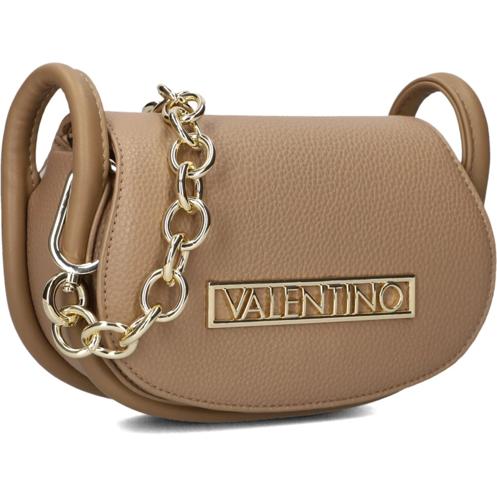 Valentino by Mario Valentino Beige Vinile Flap Bag Schoudertas Beige Dames