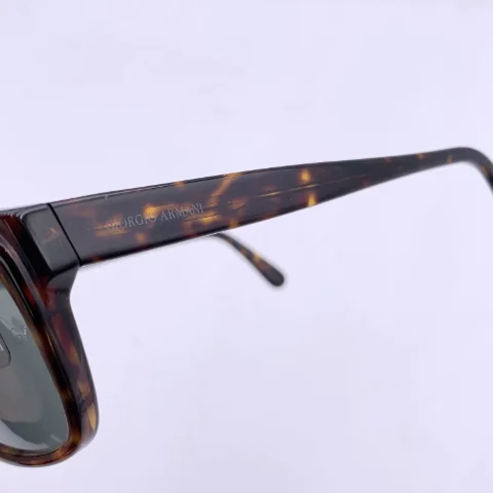 Armani Pre-owned Plastic sunglasses Brown Dames