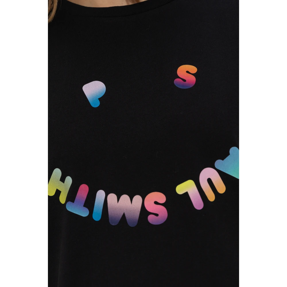 PS By Paul Smith T-shirt met bedrukt logo Black Dames