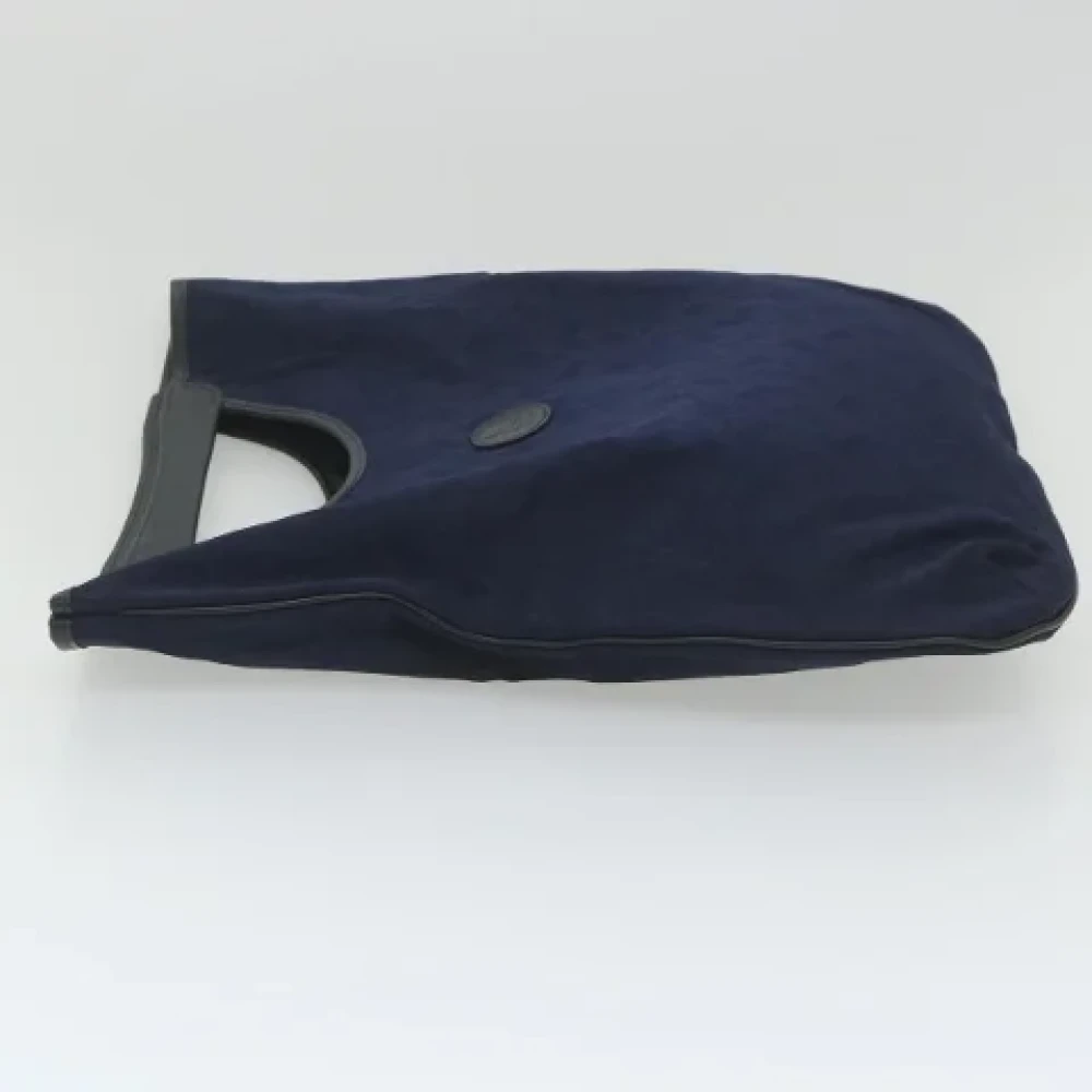 Celine Vintage Pre-owned Canvas handbags Blue Dames