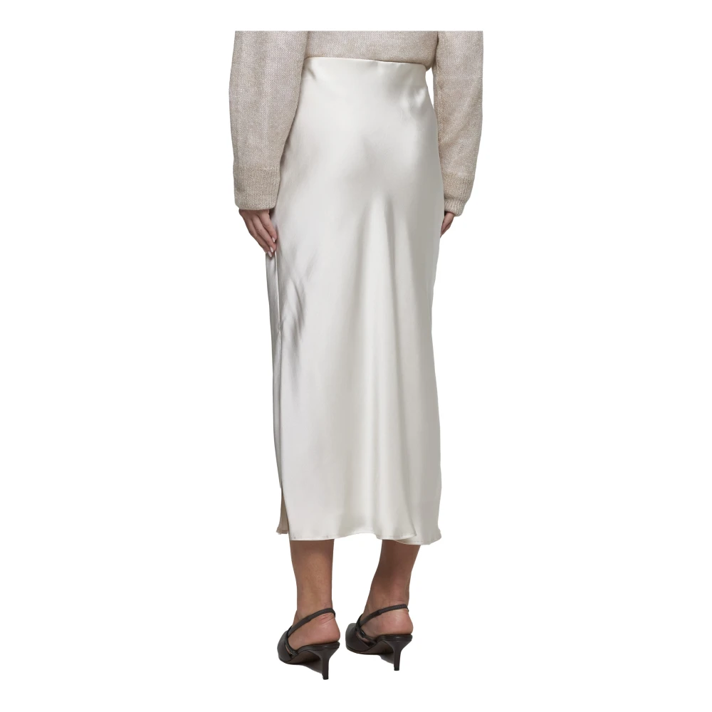 BRUNELLO CUCINELLI Elegante Rokken Collectie White Dames