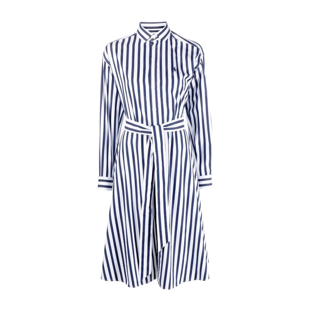 Ralph Lauren Gestreept overhemdjurk met lange mouwen Multicolor Dames