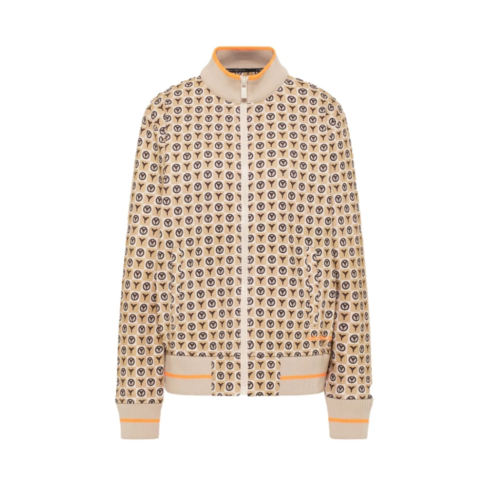 Carlo colucci Monogram Vest met rits in beige Dames
