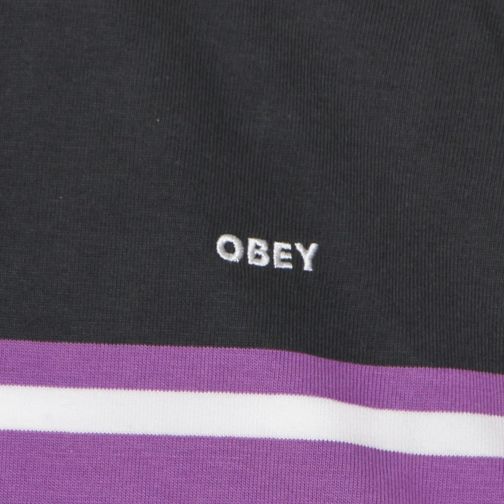 Obey Gestreept poloshirt met lange mouwen marine Multicolor Dames
