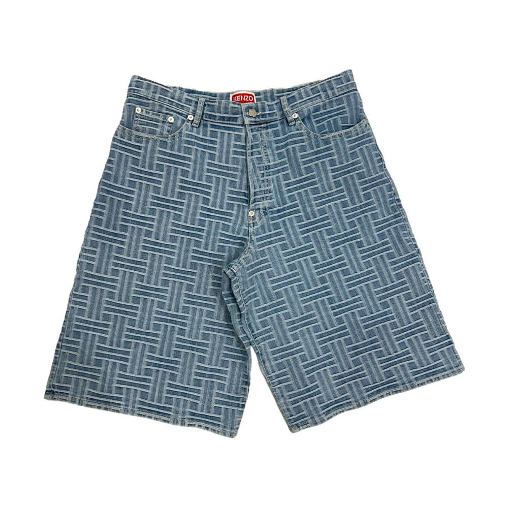 Kenzo Gestreepte Shorts Stijlvol en Trendy Blue Heren