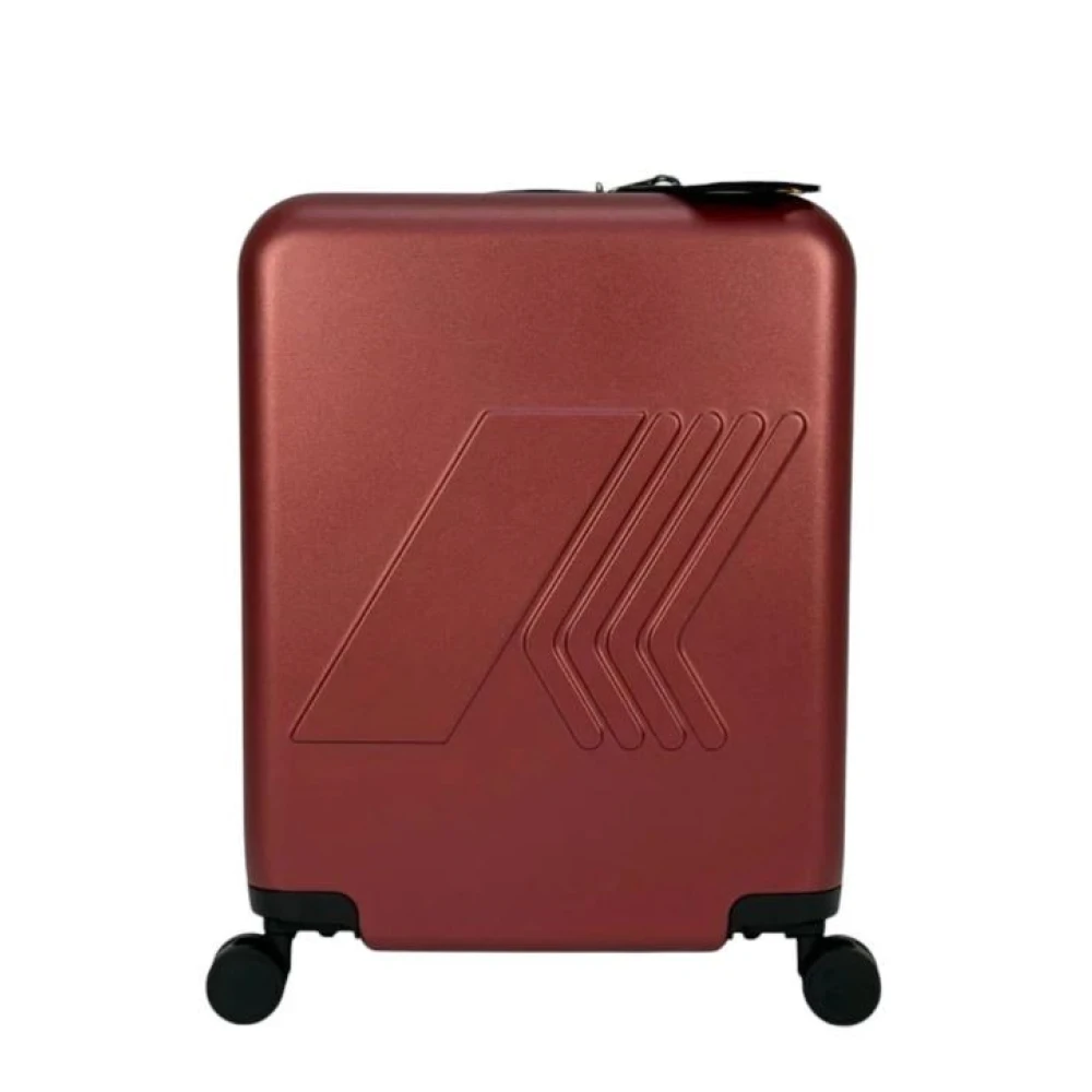 K-Way Mannelijk Rood Koffers Heren, One Size, Polyester, Eudoxie Trolley