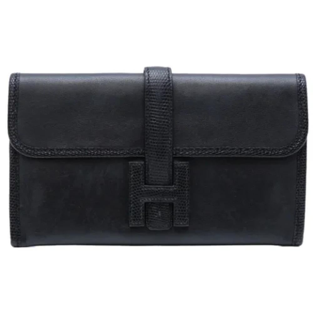 Hermès Vintage Pre-owned Fabric clutches Black Dames