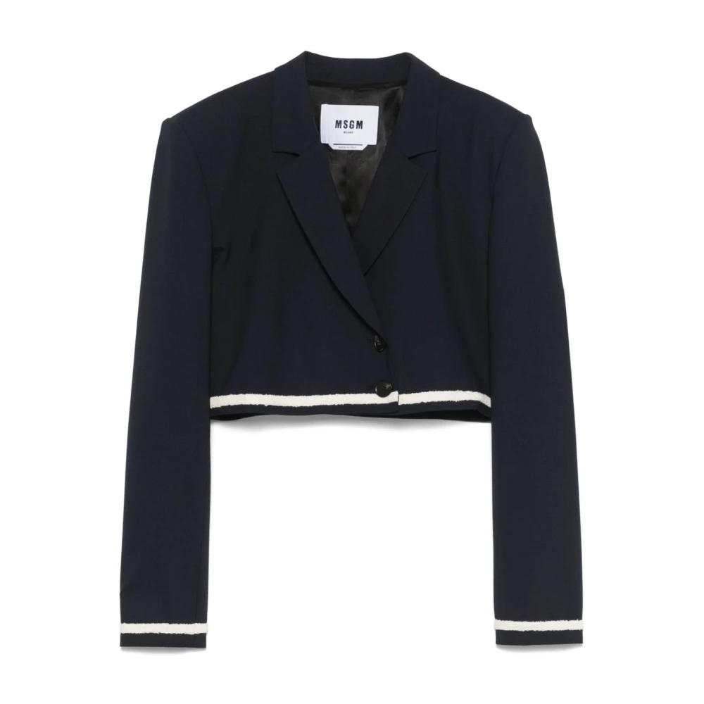 Msgm - Jackets > Blazers - Blue - Msgm - Modalova