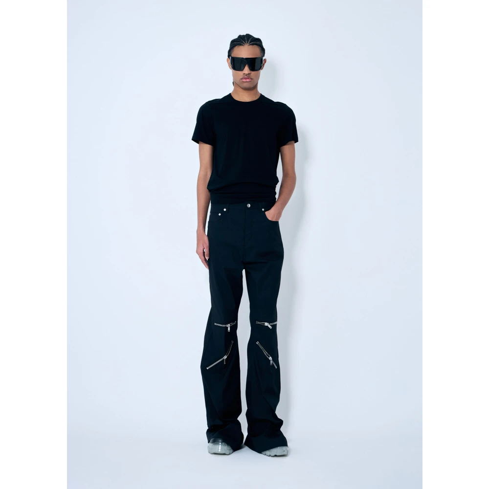 Rick Owens Katoenen T-shirt met korte mouwen en ronde hals Black Heren