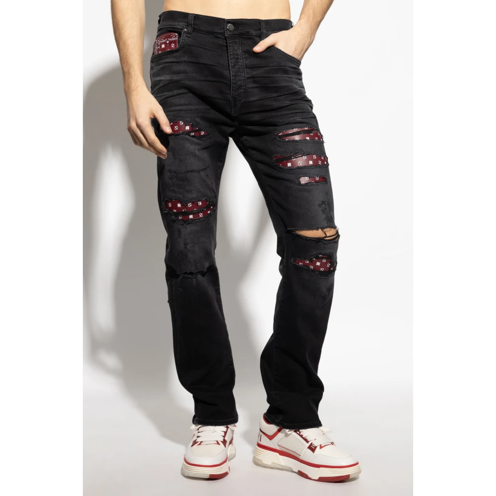 Amiri Jeans met vintage-effect Black Heren