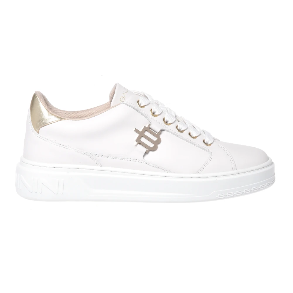 Baldinini Leather Sneaker Dames Schoenen Wit