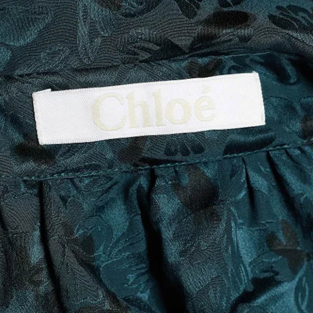 Chloé Pre-owned Silk tops Green Dames
