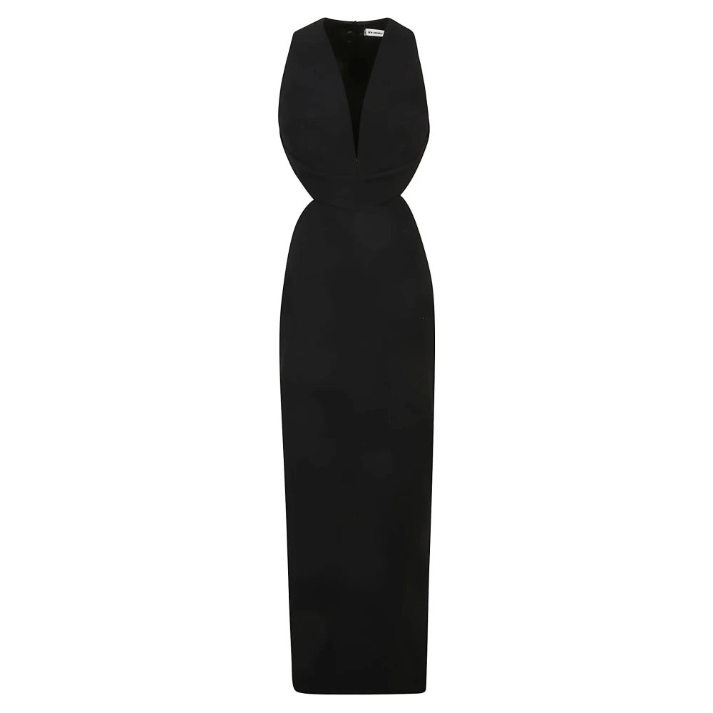 The New Arrivals Ilkyaz Ozel Svart Polyester Klänning Kollektion Black, Dam