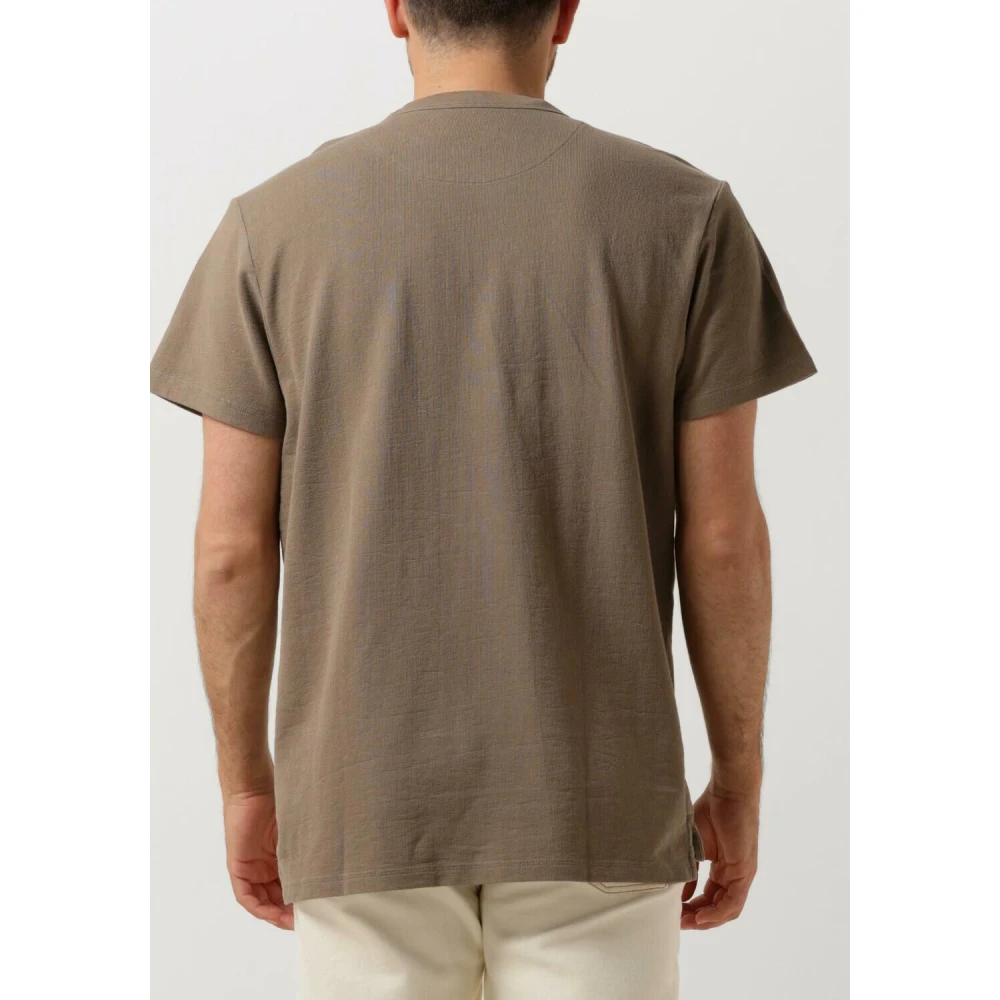 Butcher of Blue Heren Polo & T-shirts Adrien Pkt Tee Beige Heren