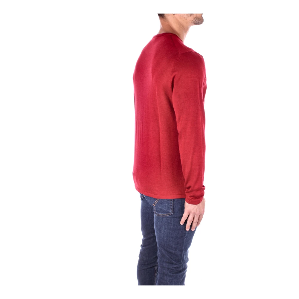 Aspesi Wollen-zijde mix pullover Red Heren