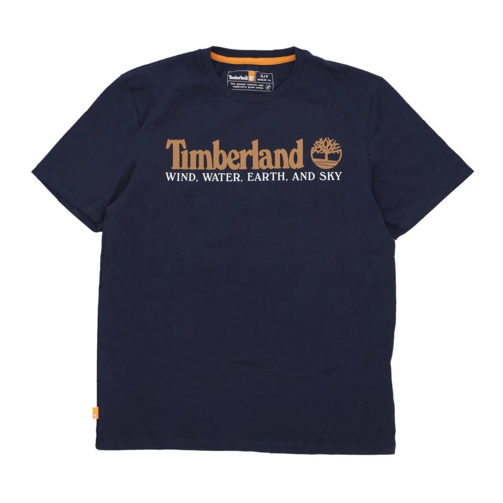 Timberland Wwes Front Tee Donker Saffier Blue Heren