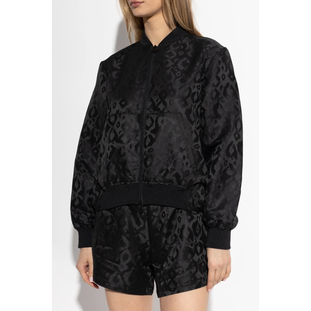 Emporio Armani EA7 Jas met dierenmotief Black Dames