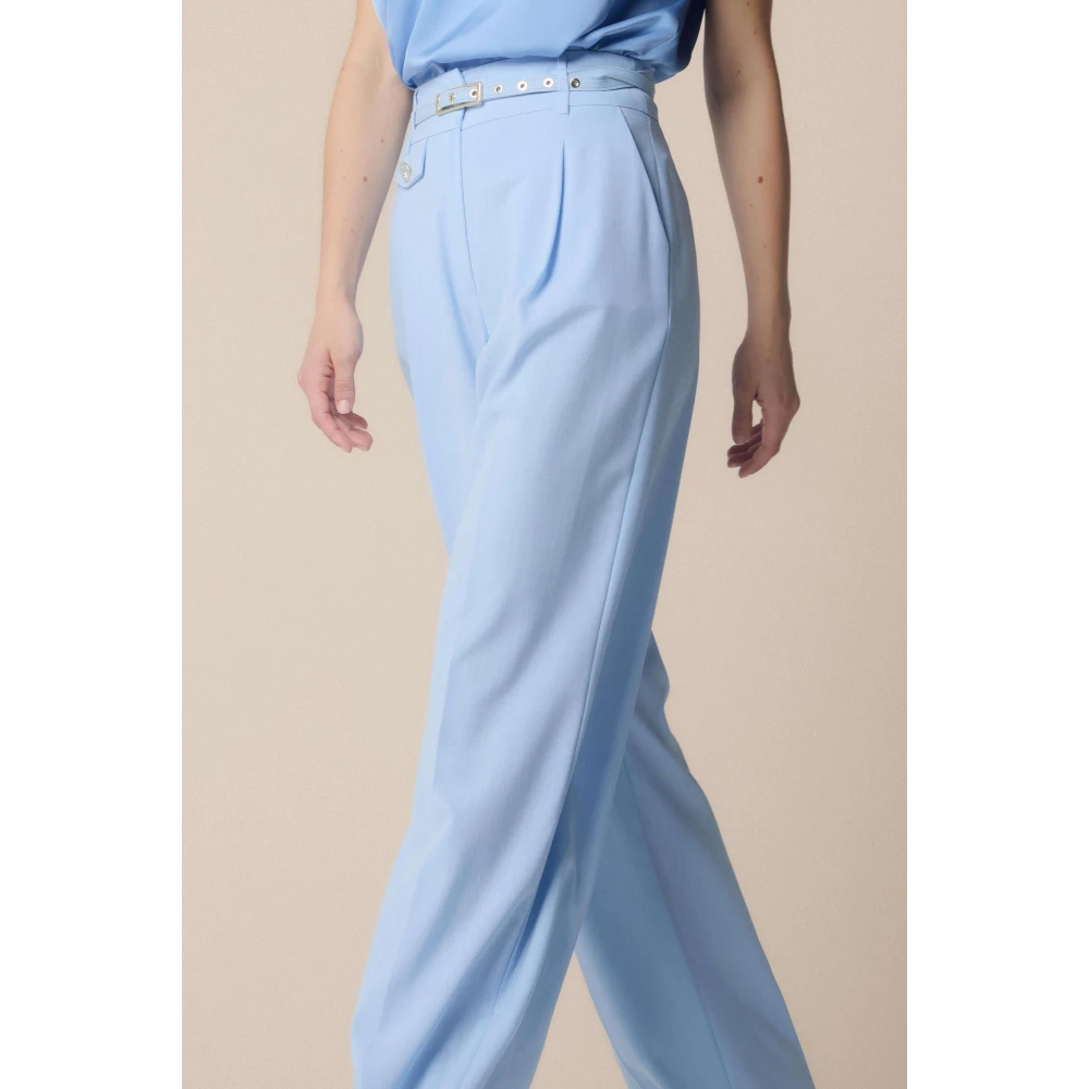 Kocca Stijlvolle Wijde Broek Blue Dames