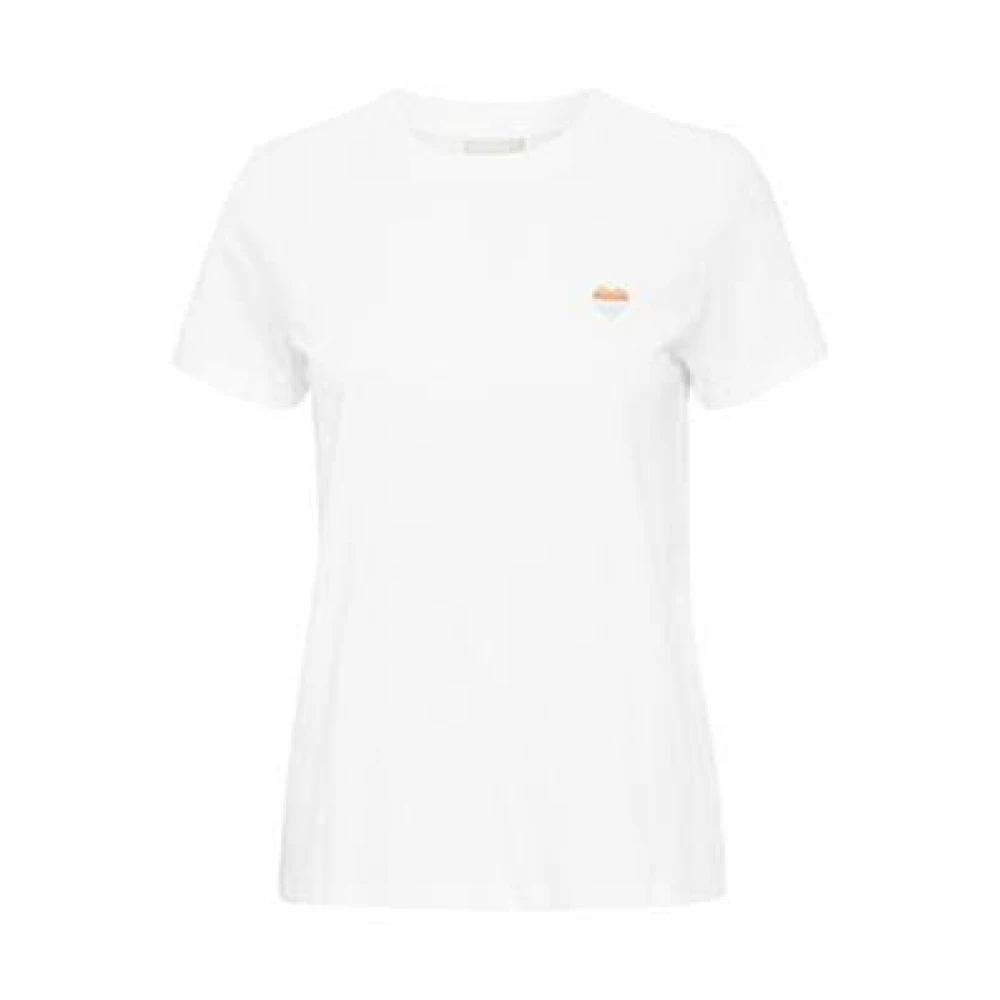 Ichi Camino Jongens Korte Mouw T-shirt Wit White Dames