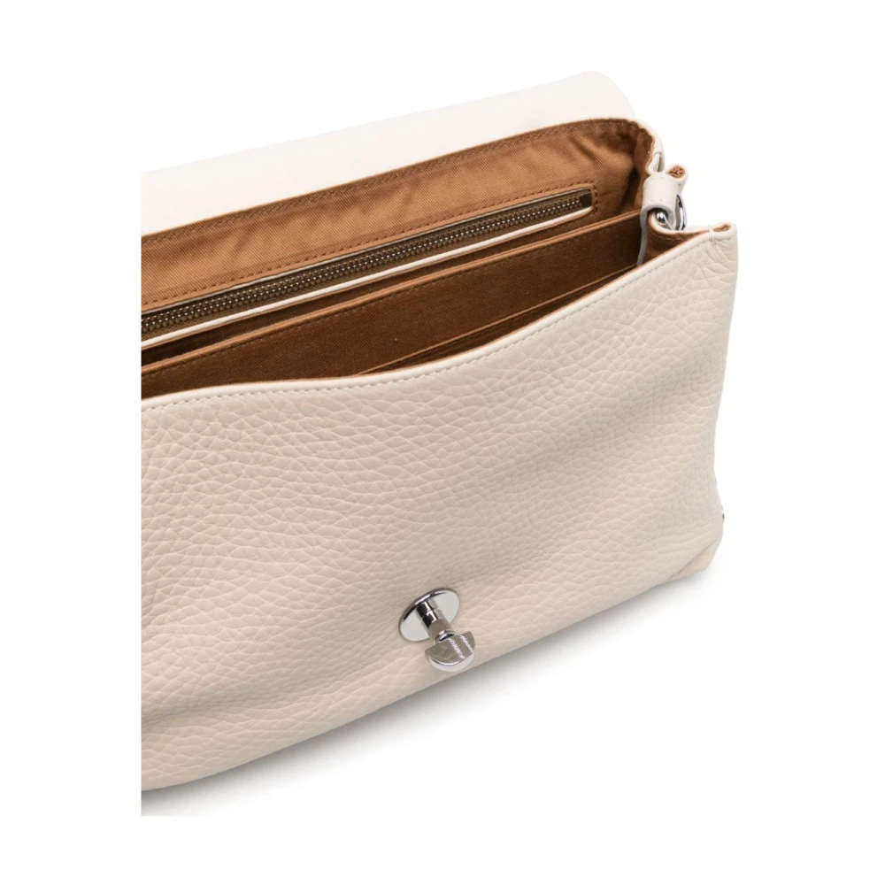 Zanellato Crème Tassen met Draaisluiting Beige Dames