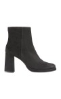 bottine-noire-en-daim-avec-plume