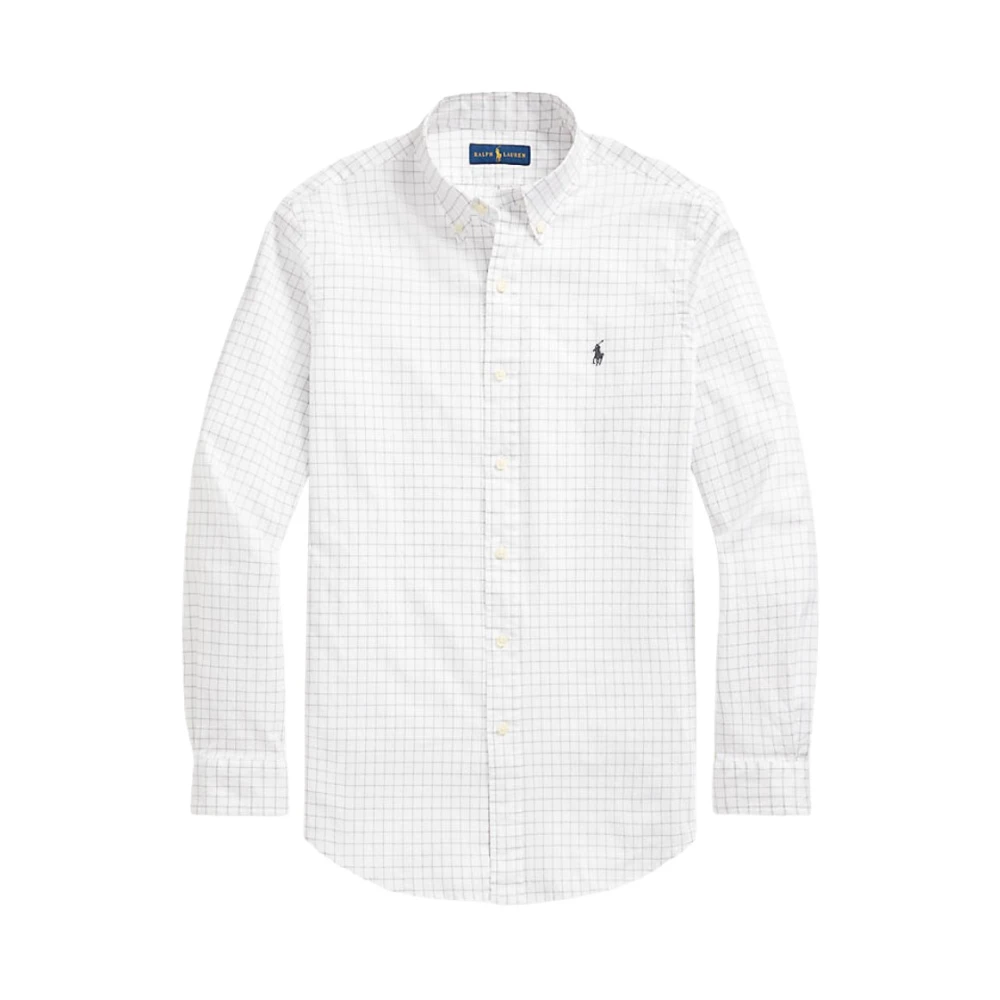 Polo Ralph Lauren Blauw Gestreept Overhemd met Lange Mouwen White Heren