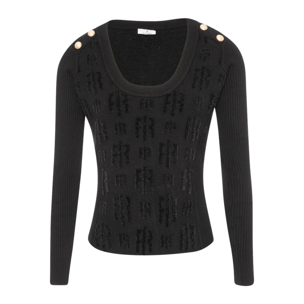 Fracomina Donna Nero Maglie, L, New,