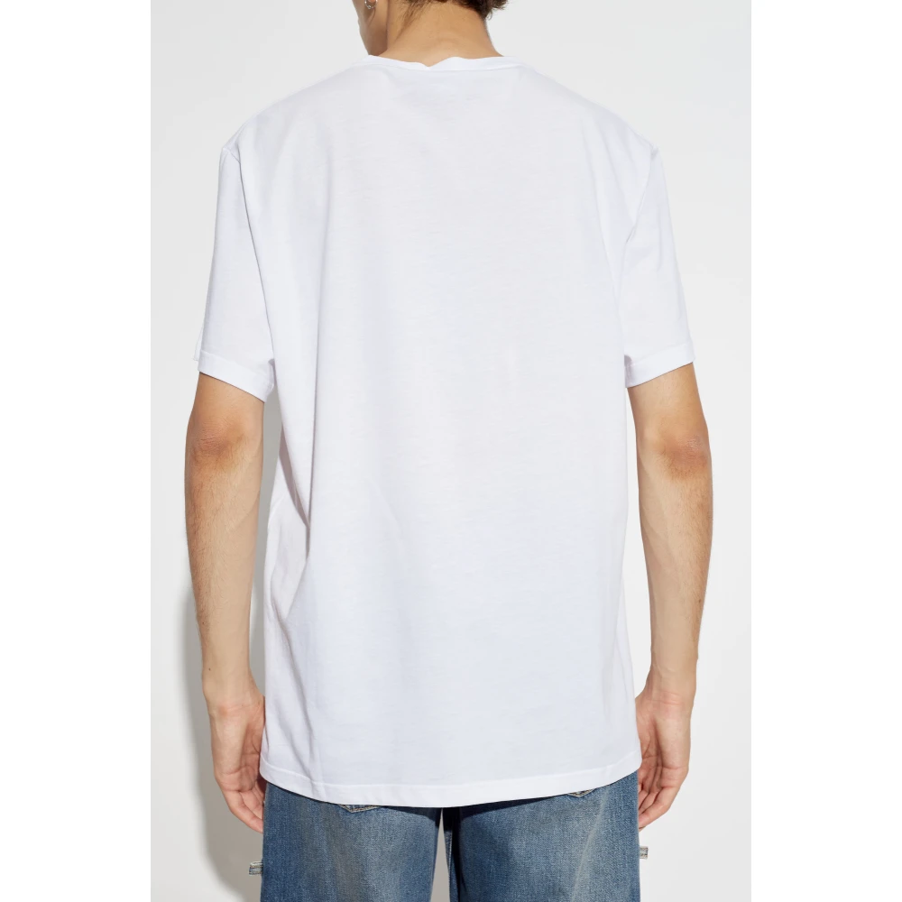 alexander mcqueen T-shirt met logo White Heren