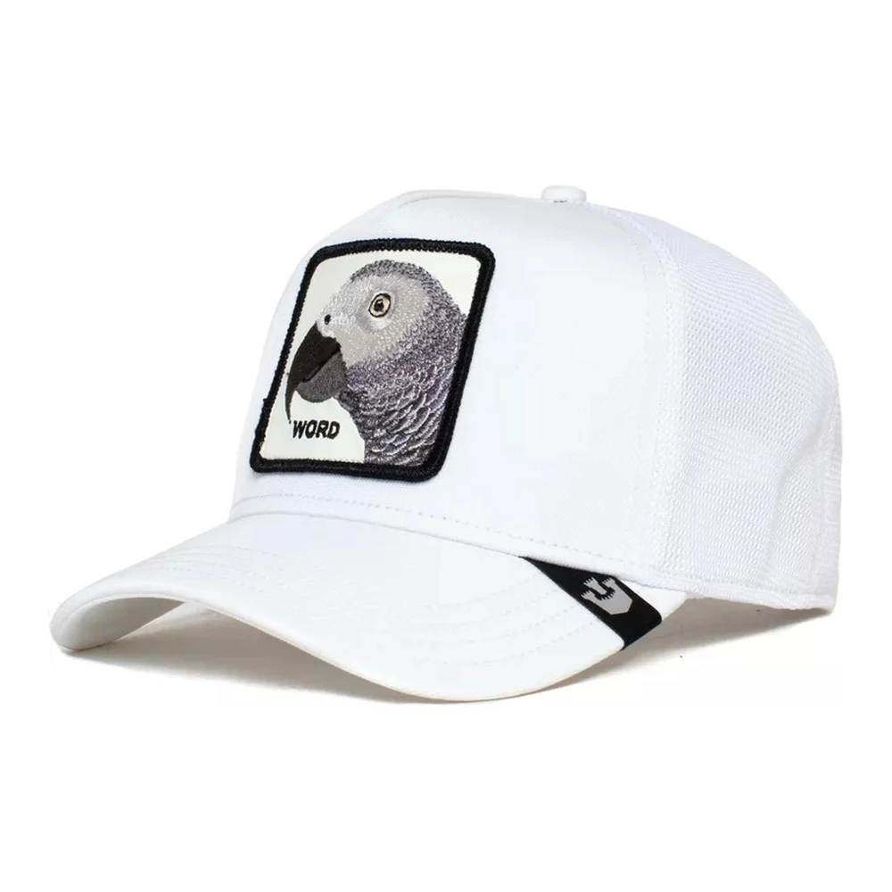 Goorin Bros Witte Papegaai Trucker Cap Platinum White Heren