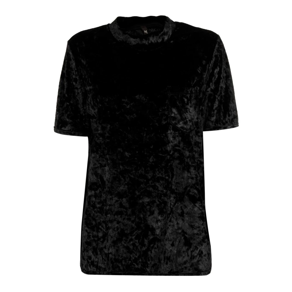 Manila Grace Stijlvolle T-shirt voor vrouwen Black Dames