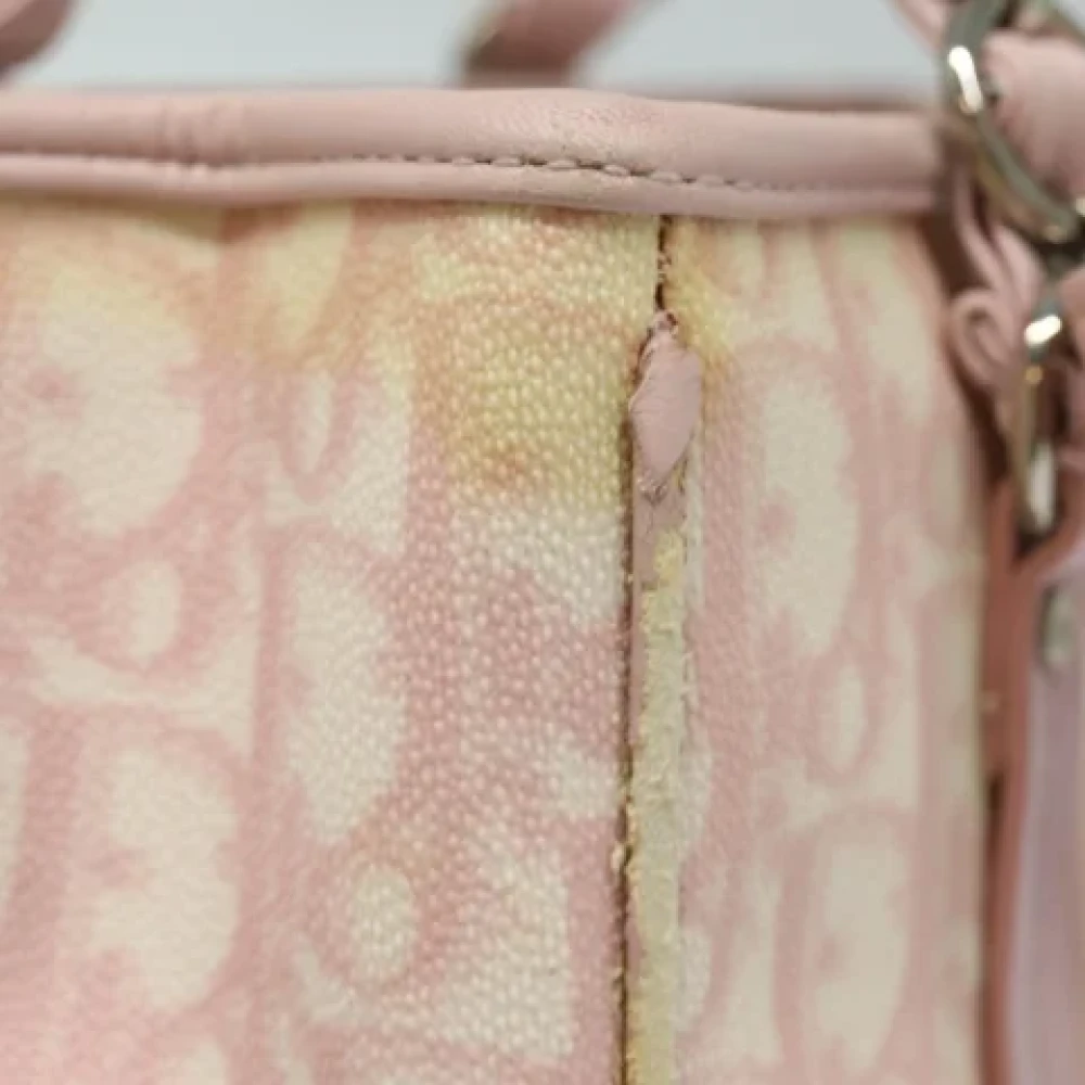 Dior Vintage Pre-owned Leather handbags Pink Dames