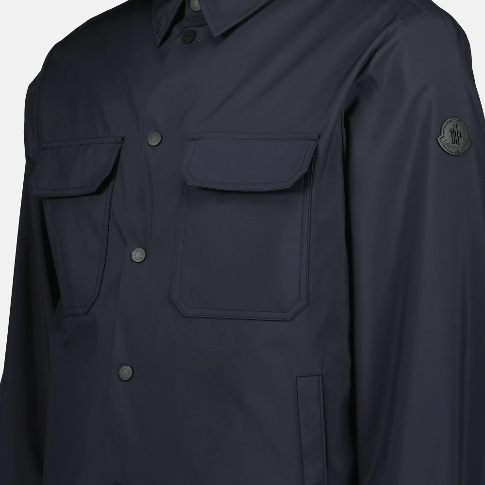 Moncler Omkeerbare windbreaker met gewatteerd vest Blue Heren