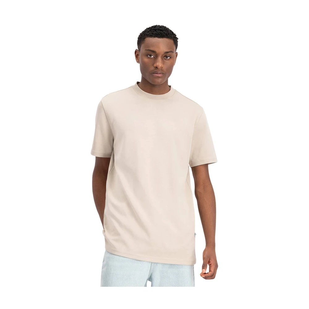 LAW OF THE SEA Basis T-shirt Korte Mouw Outcrop Beige Heren