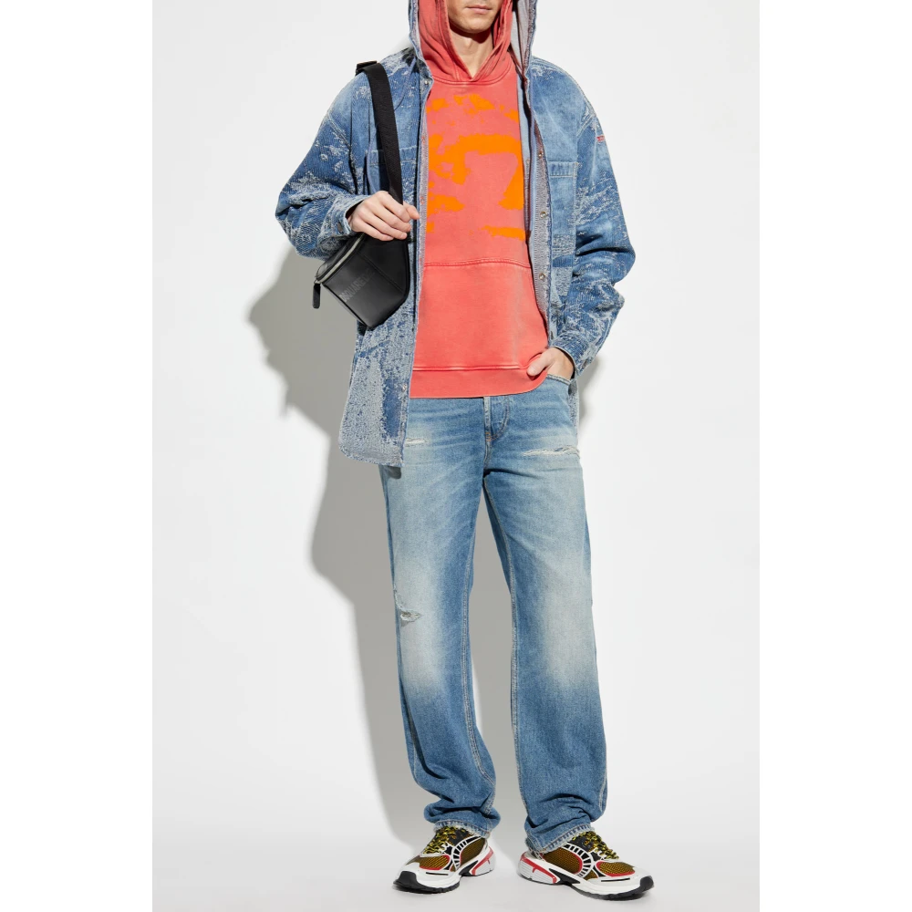 Diesel Sweatshirt S-Boxt Red Heren
