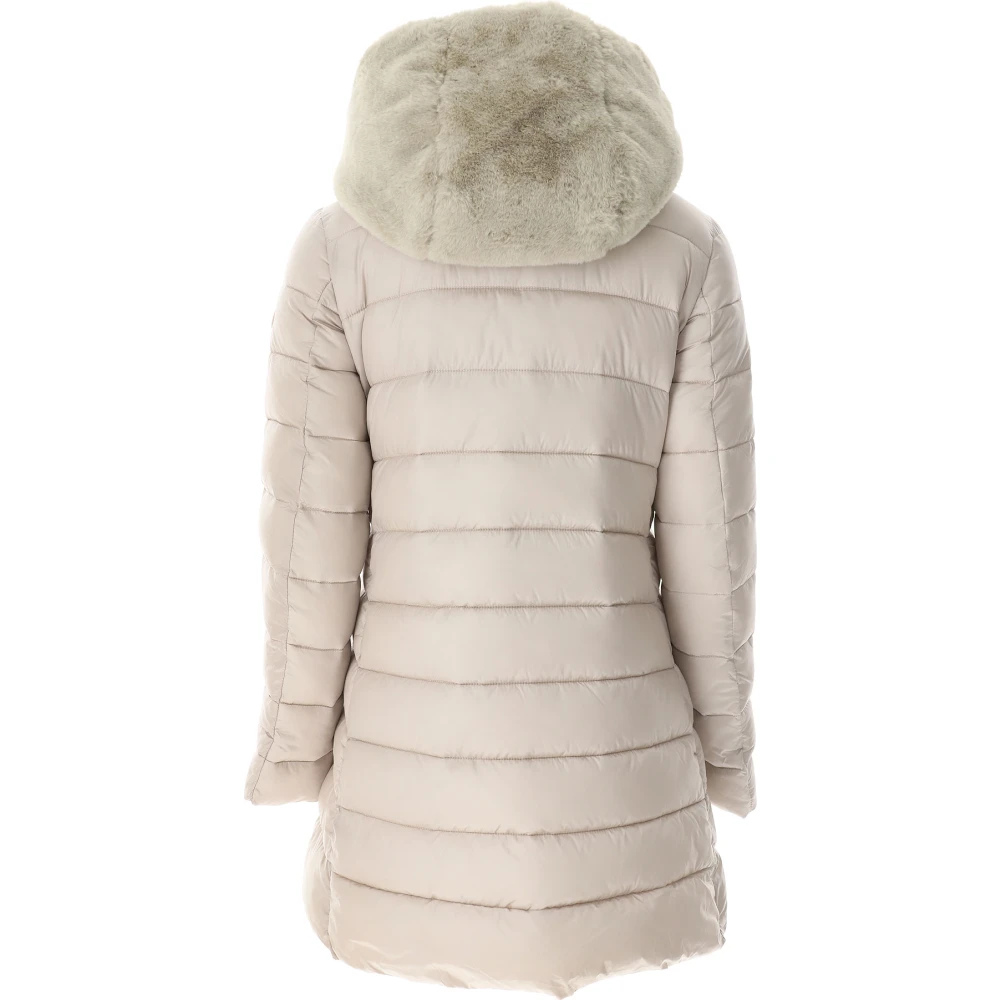 Save The Duck Down Coat Beige Dames