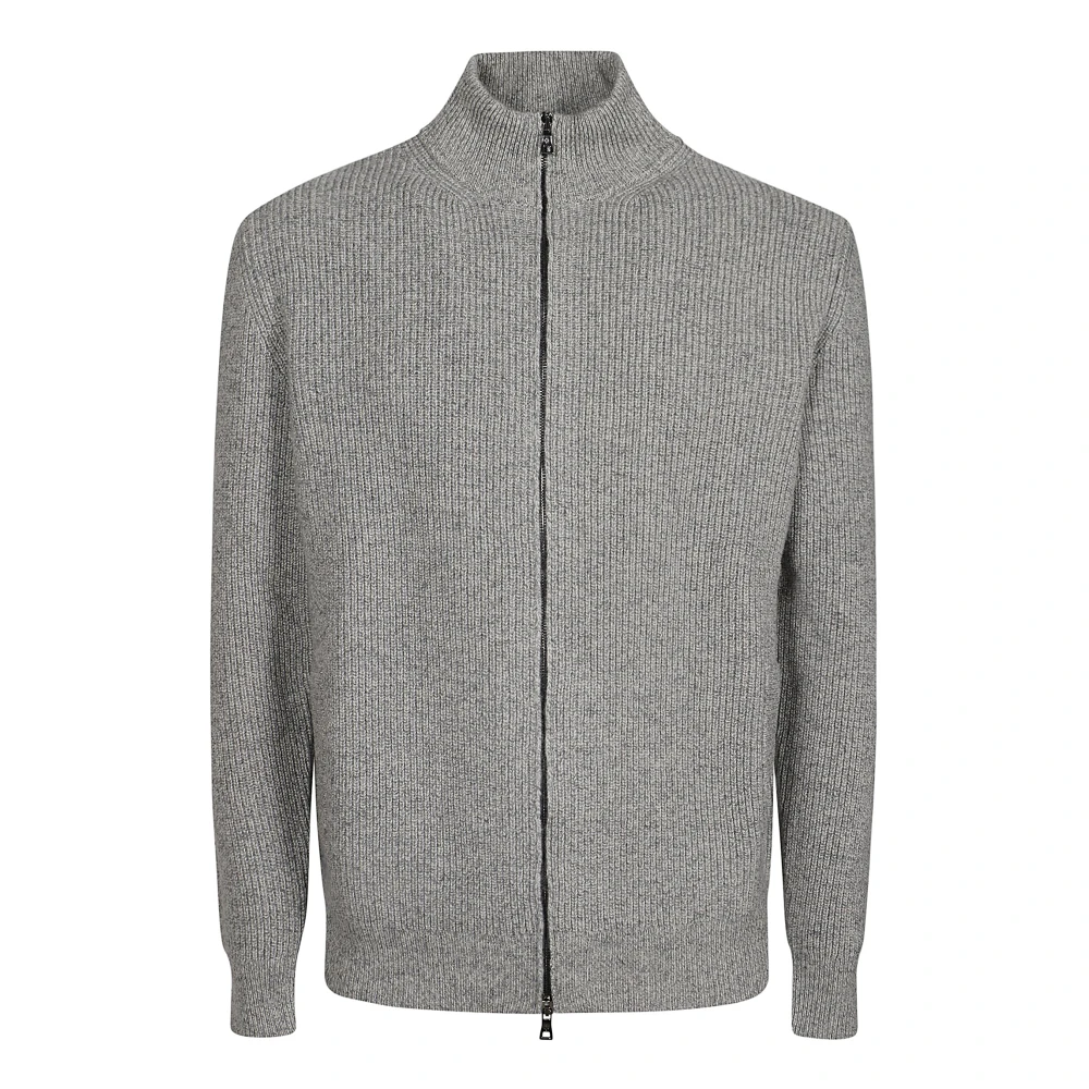 Ballantyne Gebreide vest met rits Gray Heren