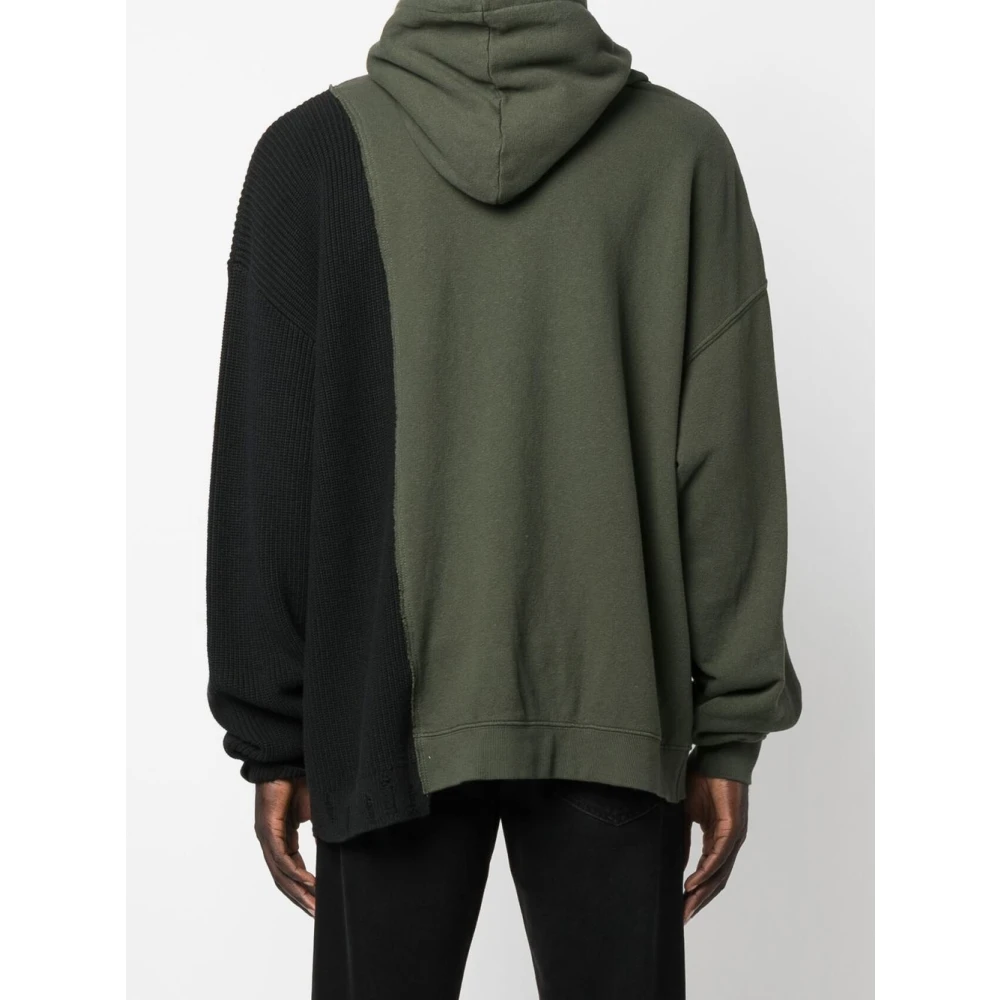 Dsquared2 Militair Groene Patchwork Hoodie Green Heren