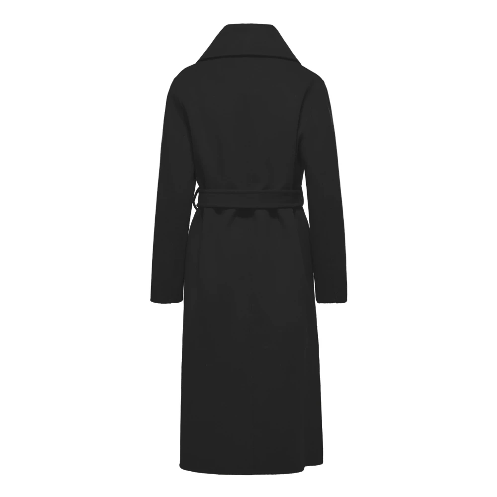 BomBoogie Gebelde Wollen Mantel Black Dames