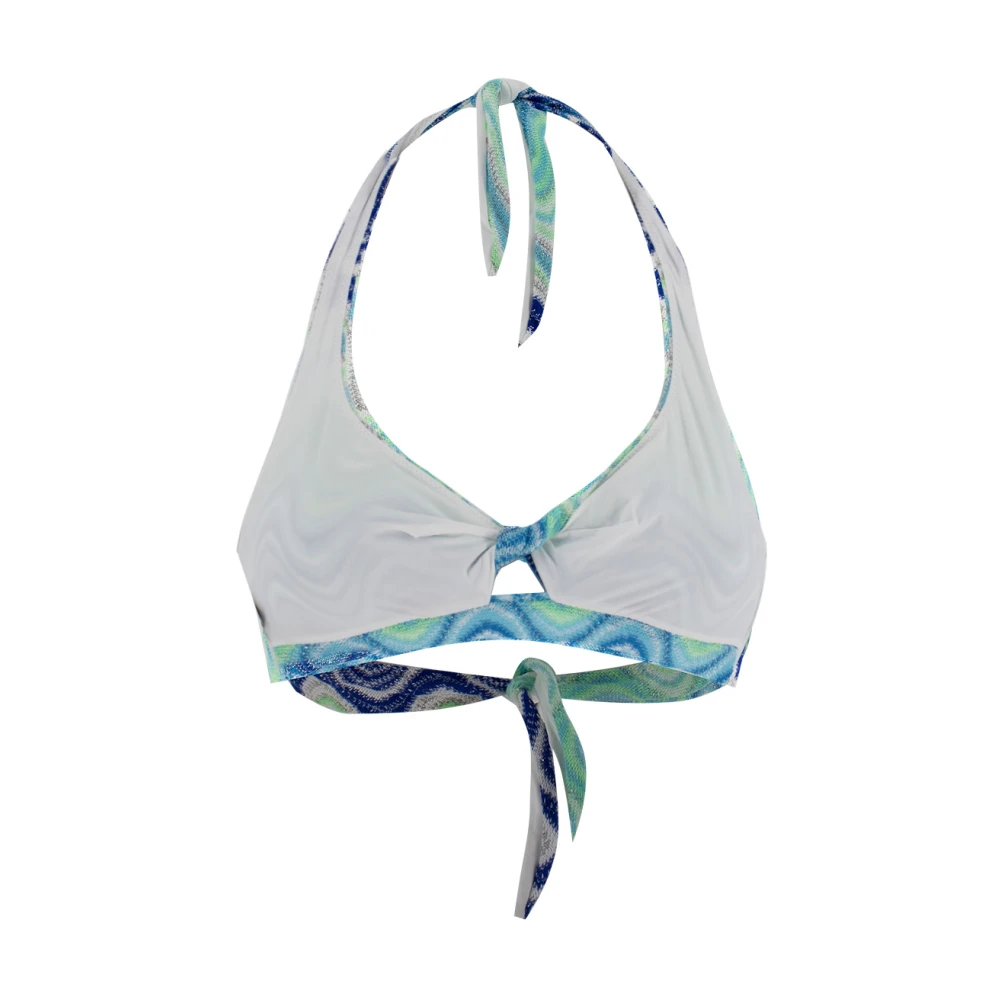 MC2 Saint Barth Driehoek Bikini Top met Gewatteerde Cups Blue Dames