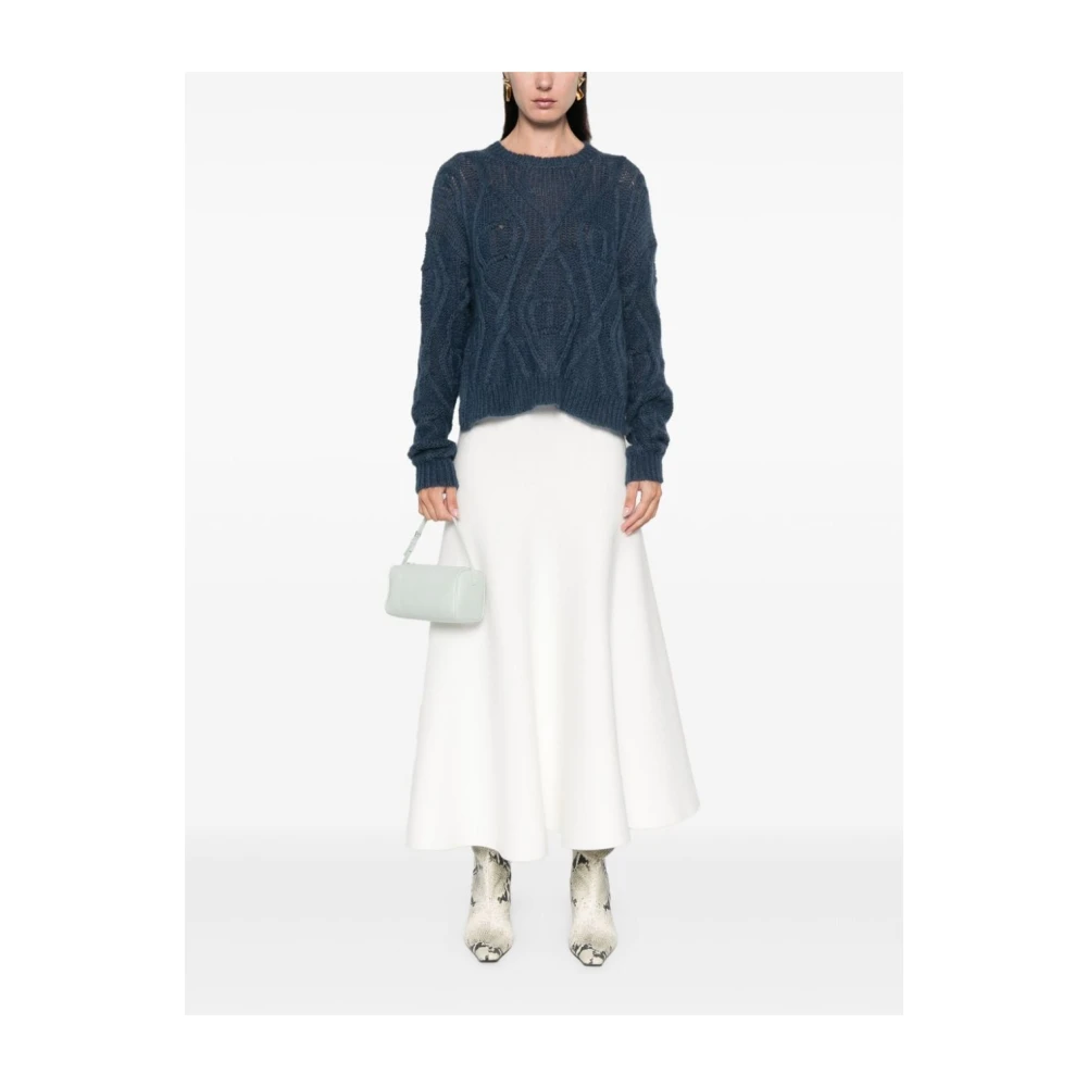 Twinset Stijlvolle Sweater Set Blue Dames