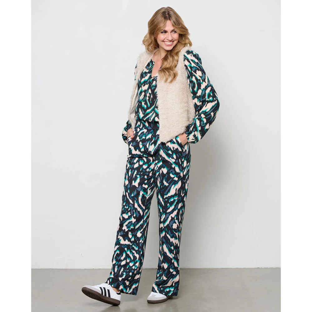 &Co Woman Bloes met lange mouwen en ruches Multicolor Dames