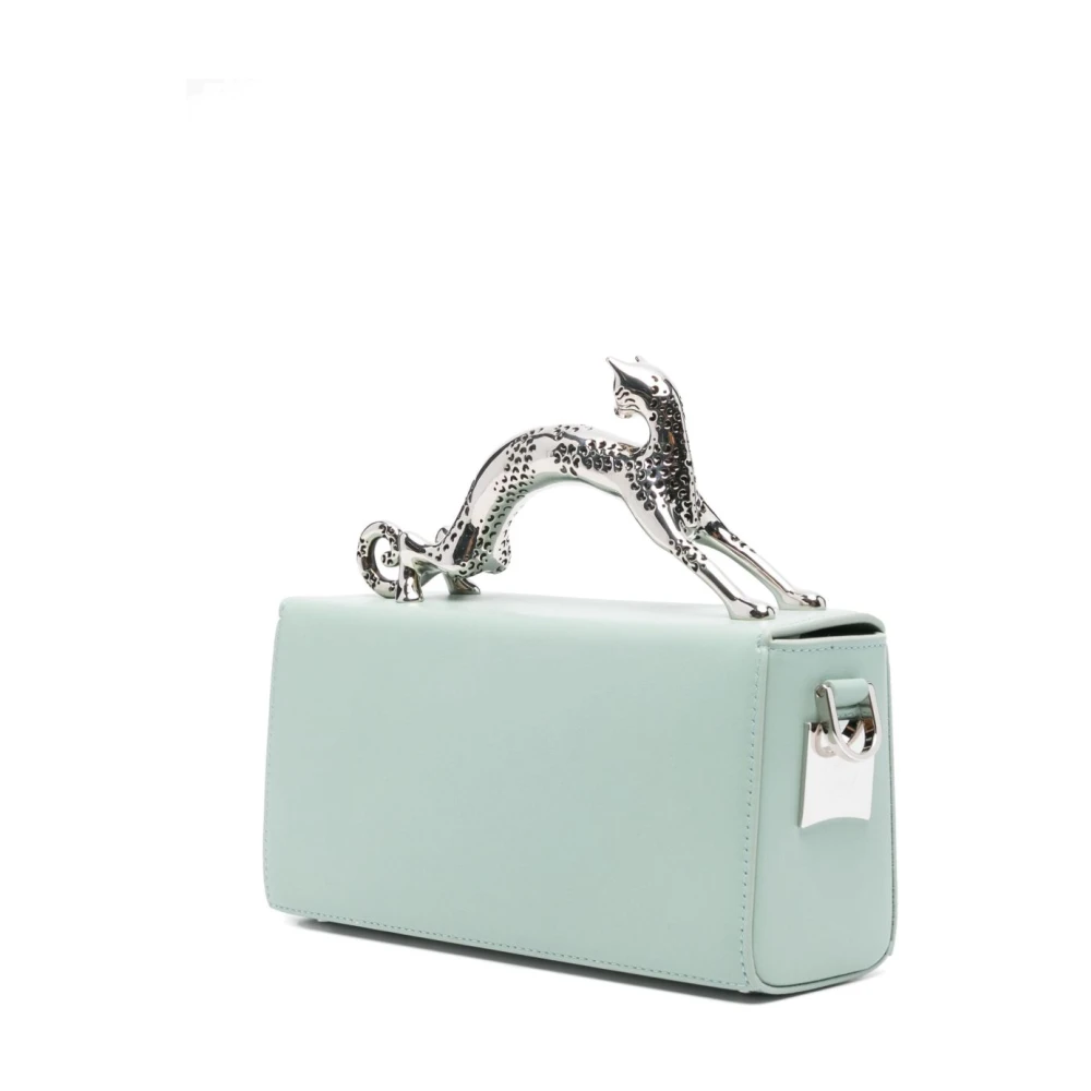 Lanvin Groene Foldover Top Handvat Schoudertas Green Dames