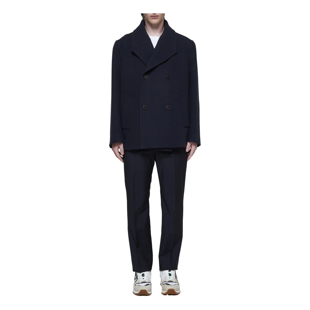 Valentino Blauwe Winterjas Blue Heren