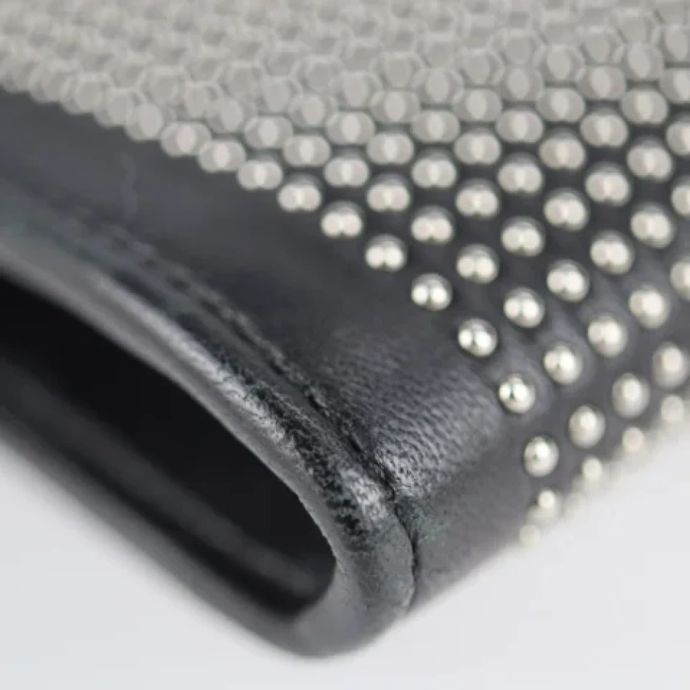 Jimmy Choo Pre-owned Leather clutches Black Dames