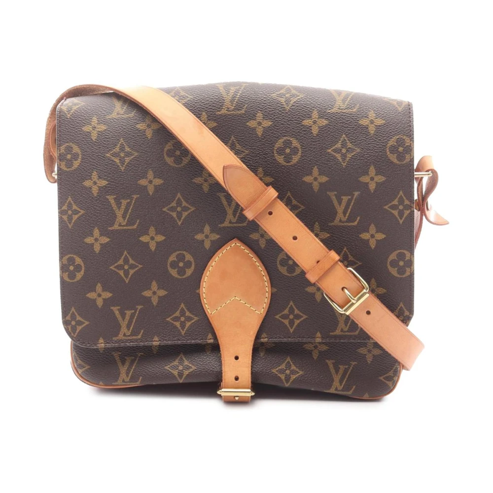 Louis Vuitton Vintage Women's Brown Pre-Owned Monogram Canvas Crossbody Bag