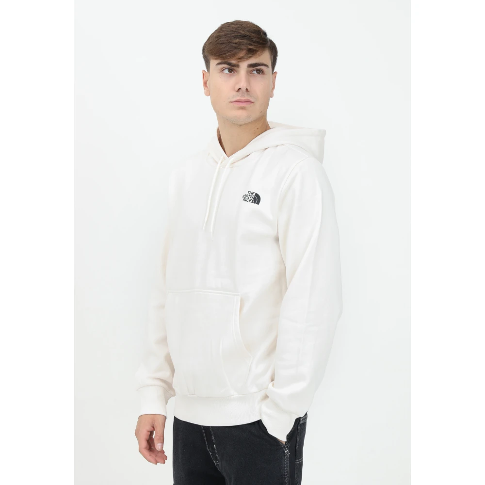 The North Face Logo Hoodie Sweater Wit Mannen White Heren