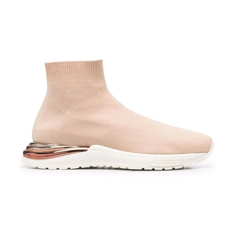 Ferragamo Women's Beige Elegant Trainers - Sneakers - 2 1/2 Uk - Shoes