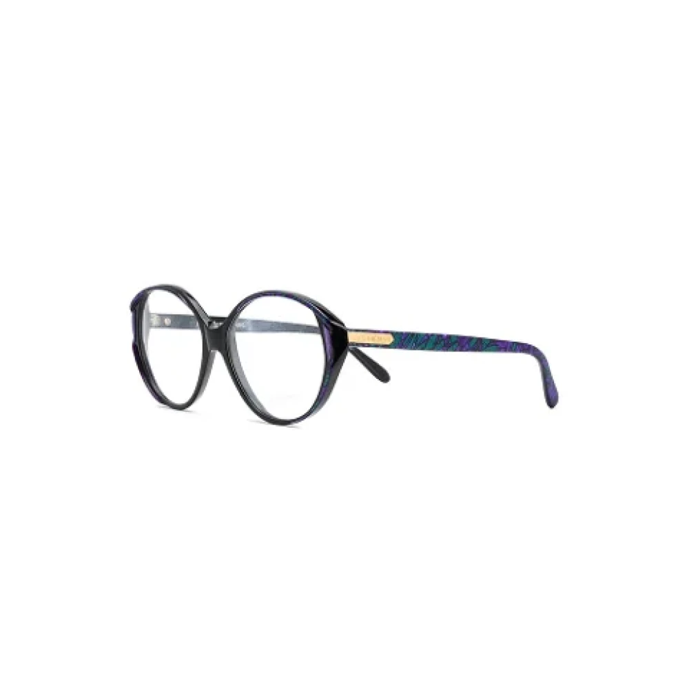 Yves Saint Laurent Vintage Pre-owned Acetate sunglasses Black Dames