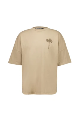 Beige Oversized Palm T-Shirt