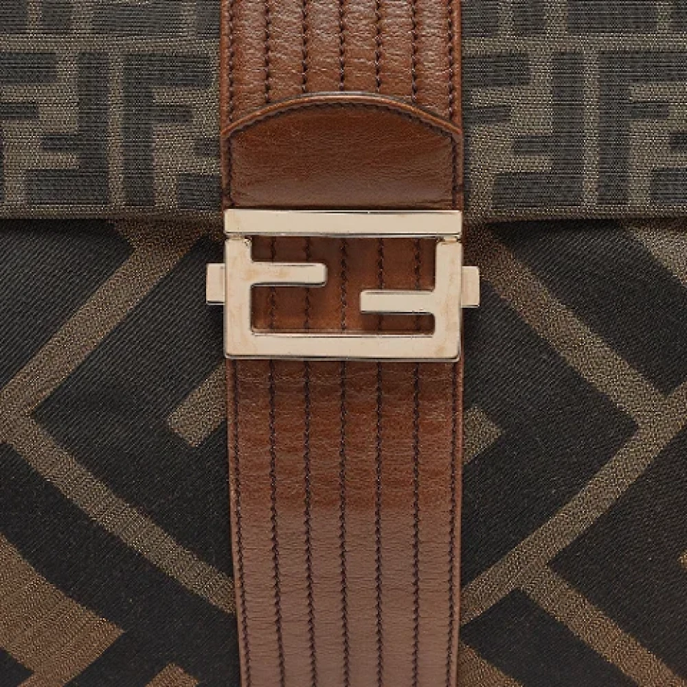 Fendi Vintage Pre-owned Canvas fendi-bags Brown Dames
